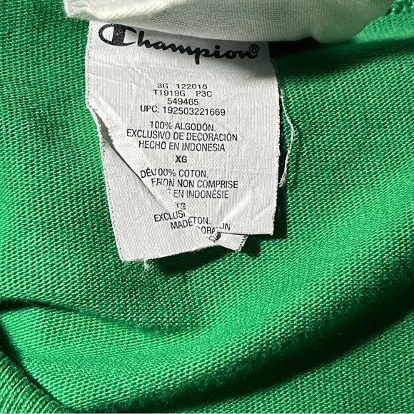 Men’s Champion Green T-shirt XL - Picture 4 of 6